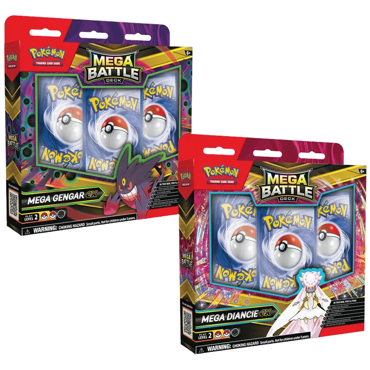 Mega Battle Deck: Mega Gengar ex/Mega Diancie ex (Set of 2)