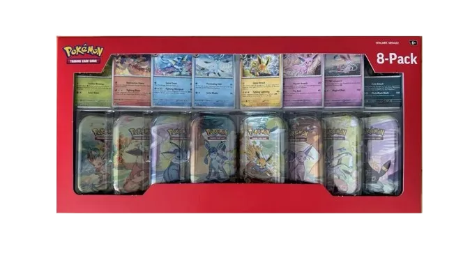 Costco Prismatic Evolutions 8-Pack Mini Tins