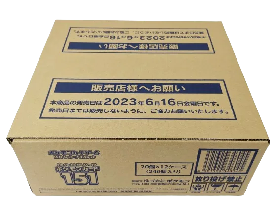 Pokémon Card 151 Booster Box Case